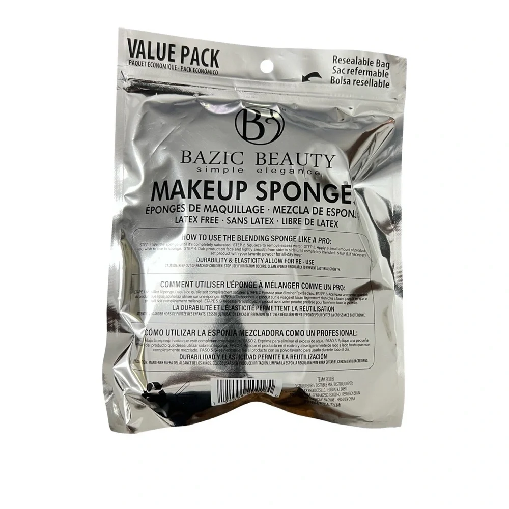 Bazic Beauty 25 Piece Assorted Makeup Sponge Set – Latex Free 💄✨